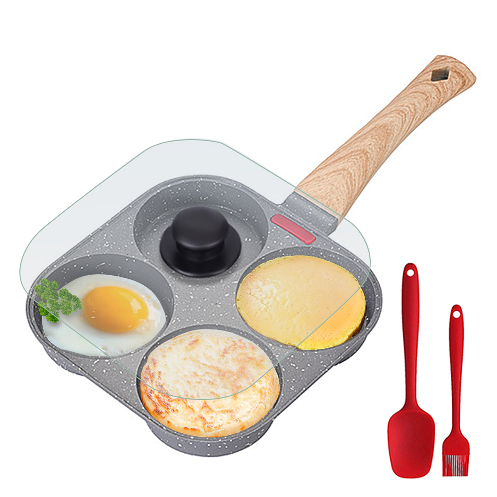 Non Stick 4-Cup Egg Frying Pan - огляд і ціна Egg Waffle Pan