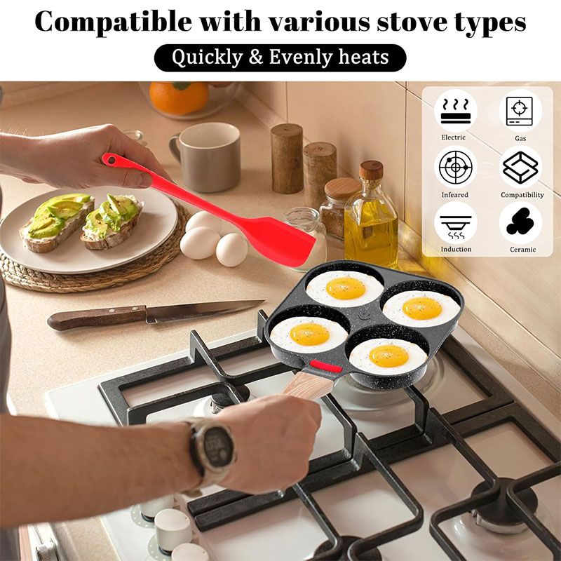 Deepened Egg Frying Pan with L - огляд і ціна Egg Waffle Pan